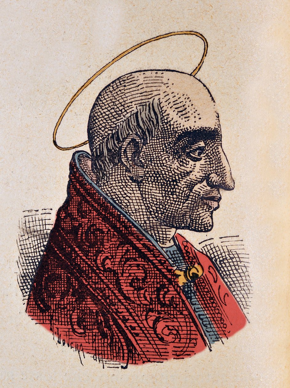 Ritratto di Papa Marcellino (296-304) da Italian School
