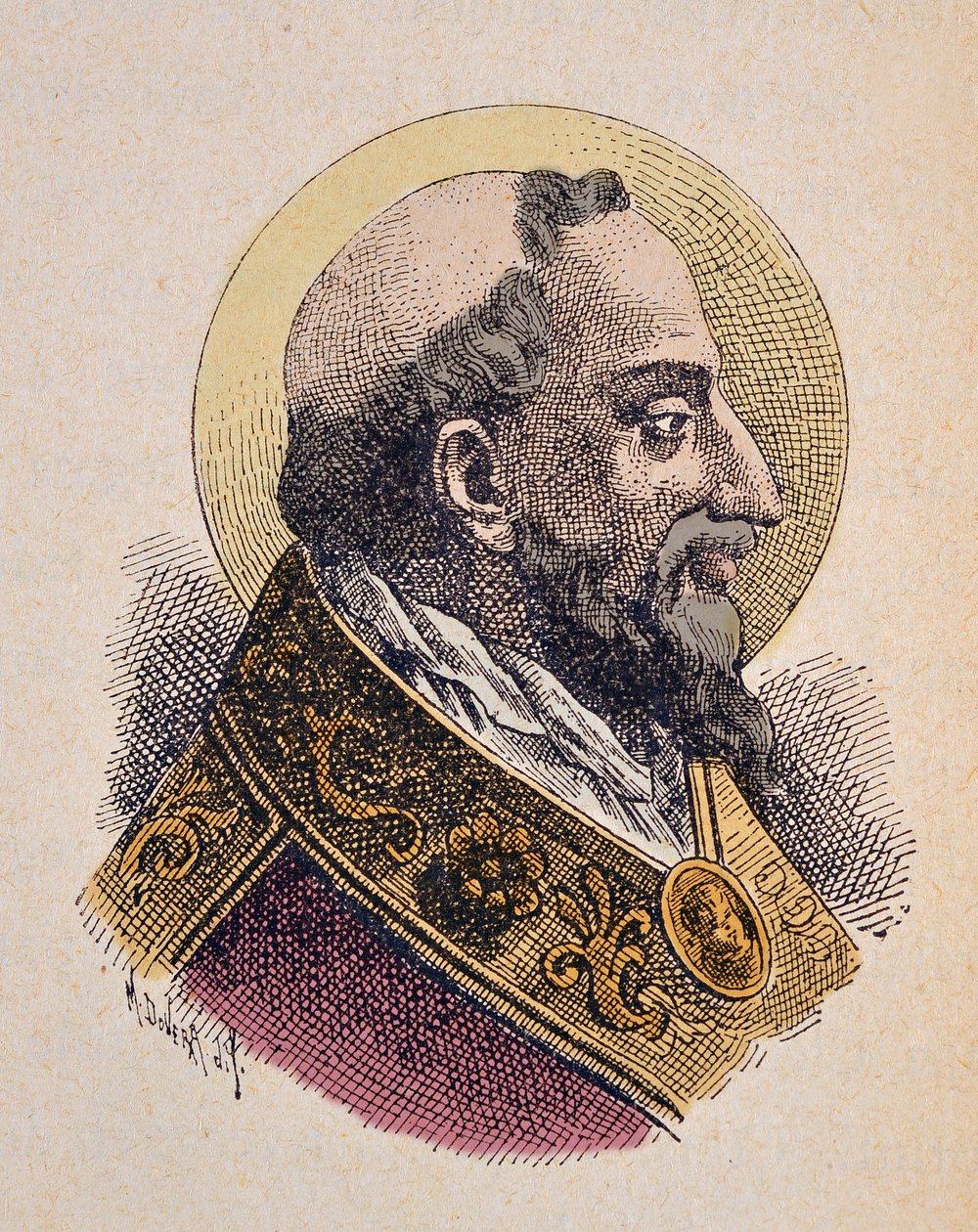 Ritratto di Papa Clemente I (88-97) da Italian School
