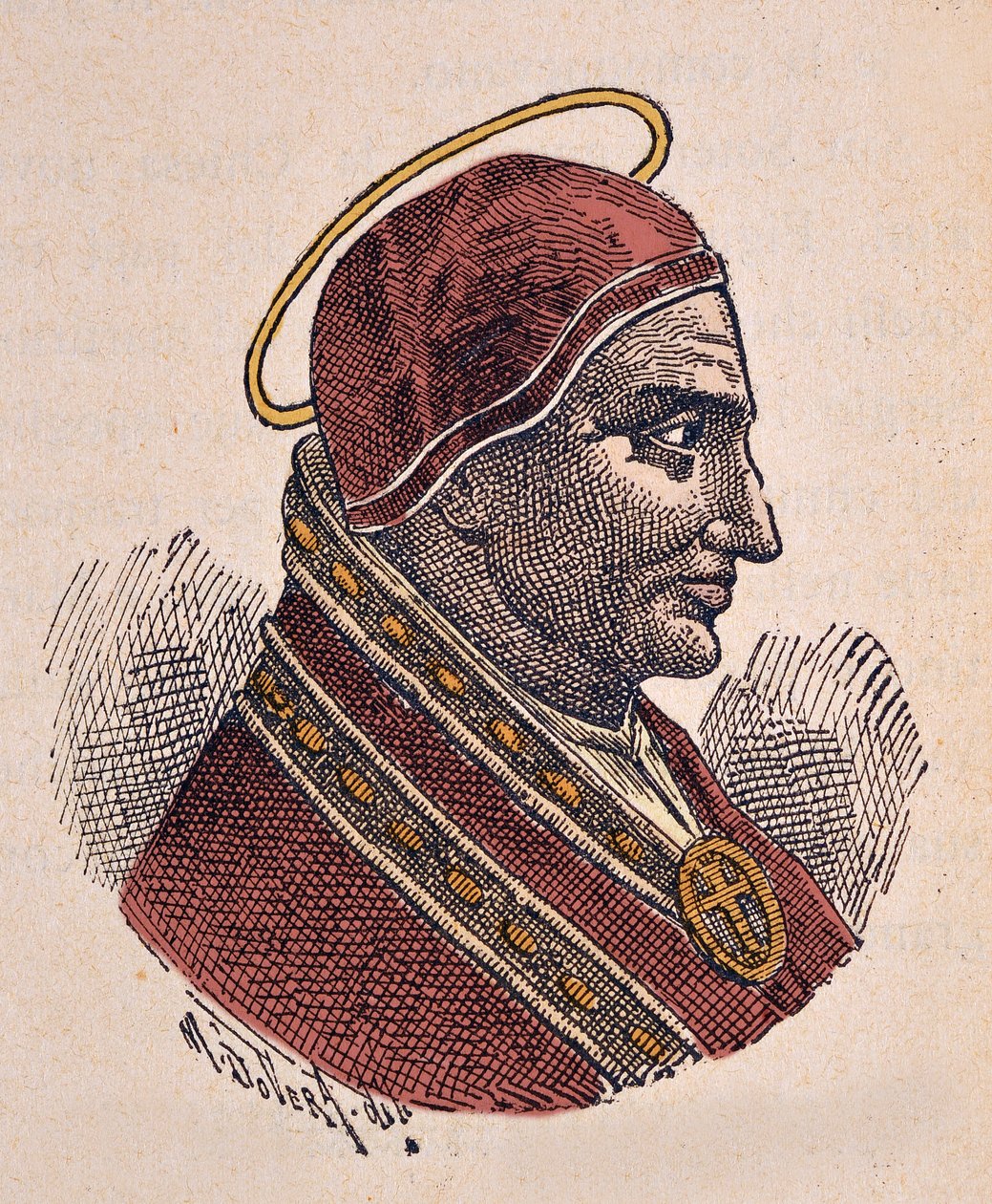 Ritratto di Papa Sotero (ca. 166-175) da Italian School
