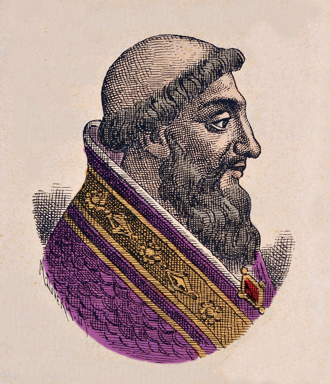 Ritratto di Papa Vittore II (1055-1057) da Italian School