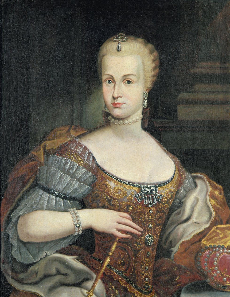 Ritratto della moglie di Pietro Leopoldo di Lorena, c.1750 da Italian School