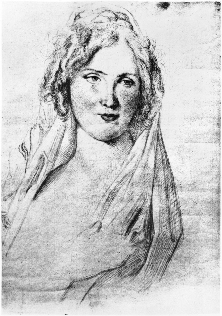 Ritratto presunto di Angela Pietragrua, contessa Simonetta, amante dello scrittore francese Stendhal, mentre era in Italia, tra settembre 1811 e 1815 da Italian School