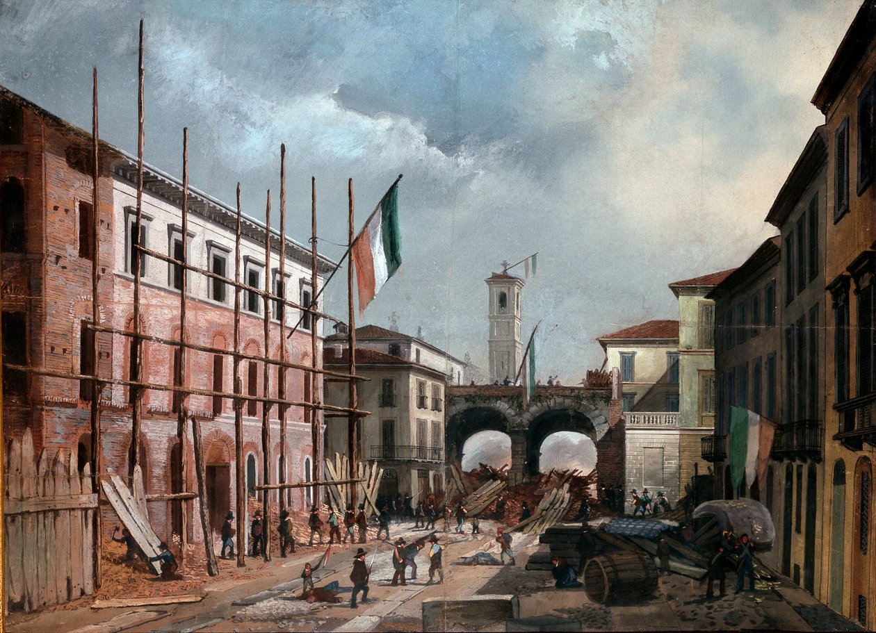 Rivoluzioni del 1848, Cinque Giornate di Milano: difesa dell