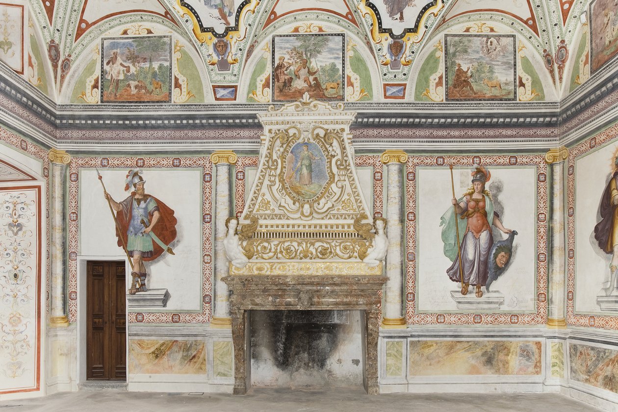 Sala di Giove e Mercurio: Marte e Minerva da Italian School