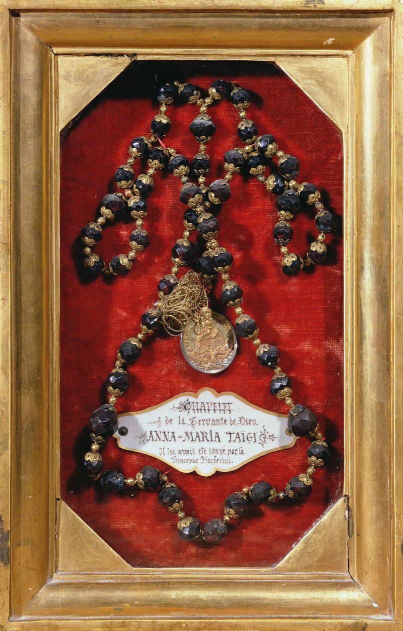 Rosario donato ad Anna-Maria Taigi dalla Principessa Barberini da Italian School