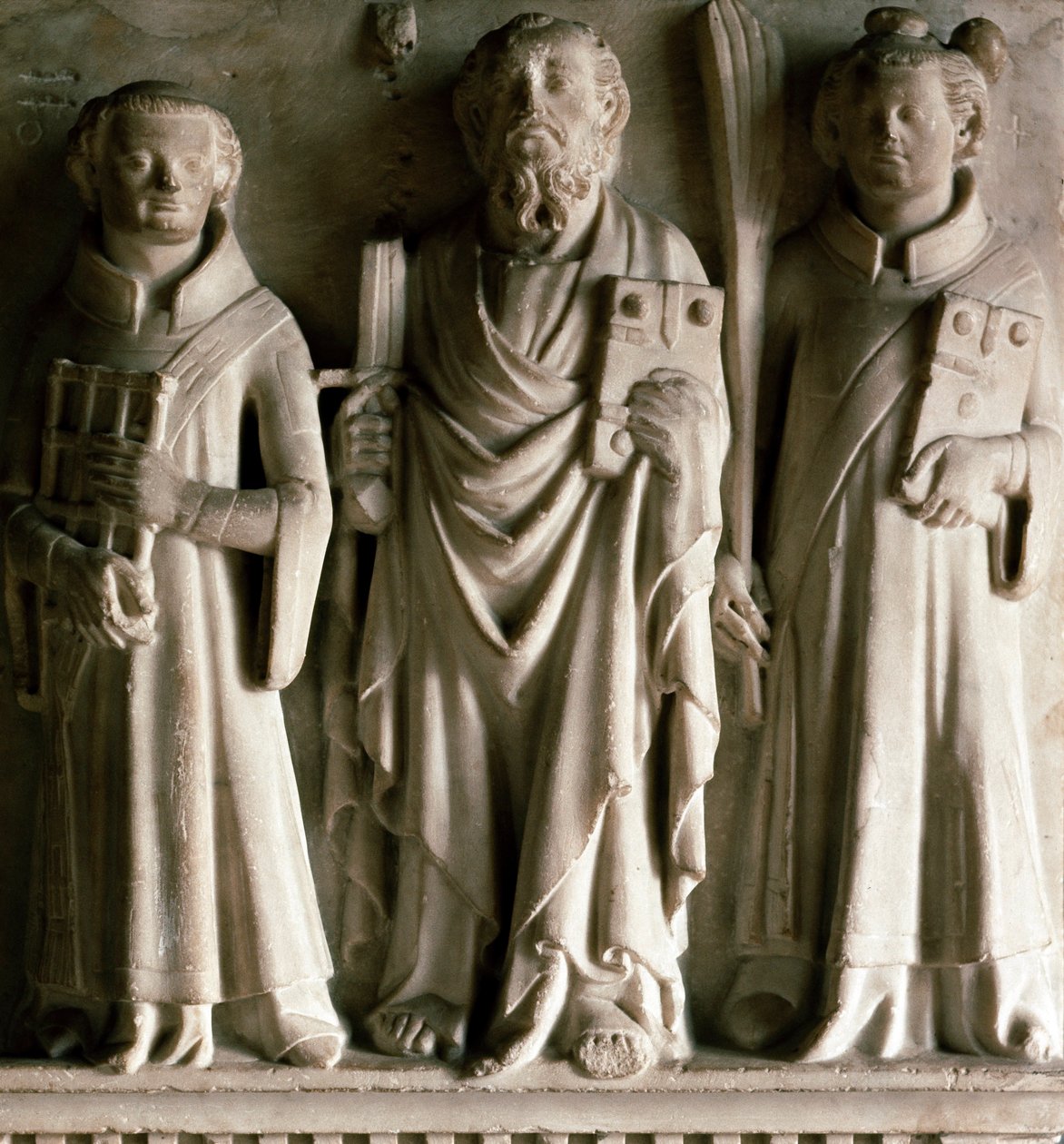 San Paolo, San Lorenzo e Santo Stefano (basso rilievo della scuola di Campione) da Italian School