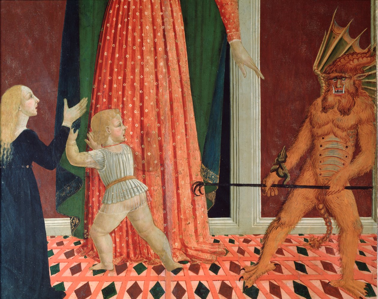 Santa Maria del Soccorso o Maria Ausiliatrice (dettaglio di un demone) Pittura della scuola fiorentina del XV secolo Firenze Chiesa di Santo Spirito da Italian School