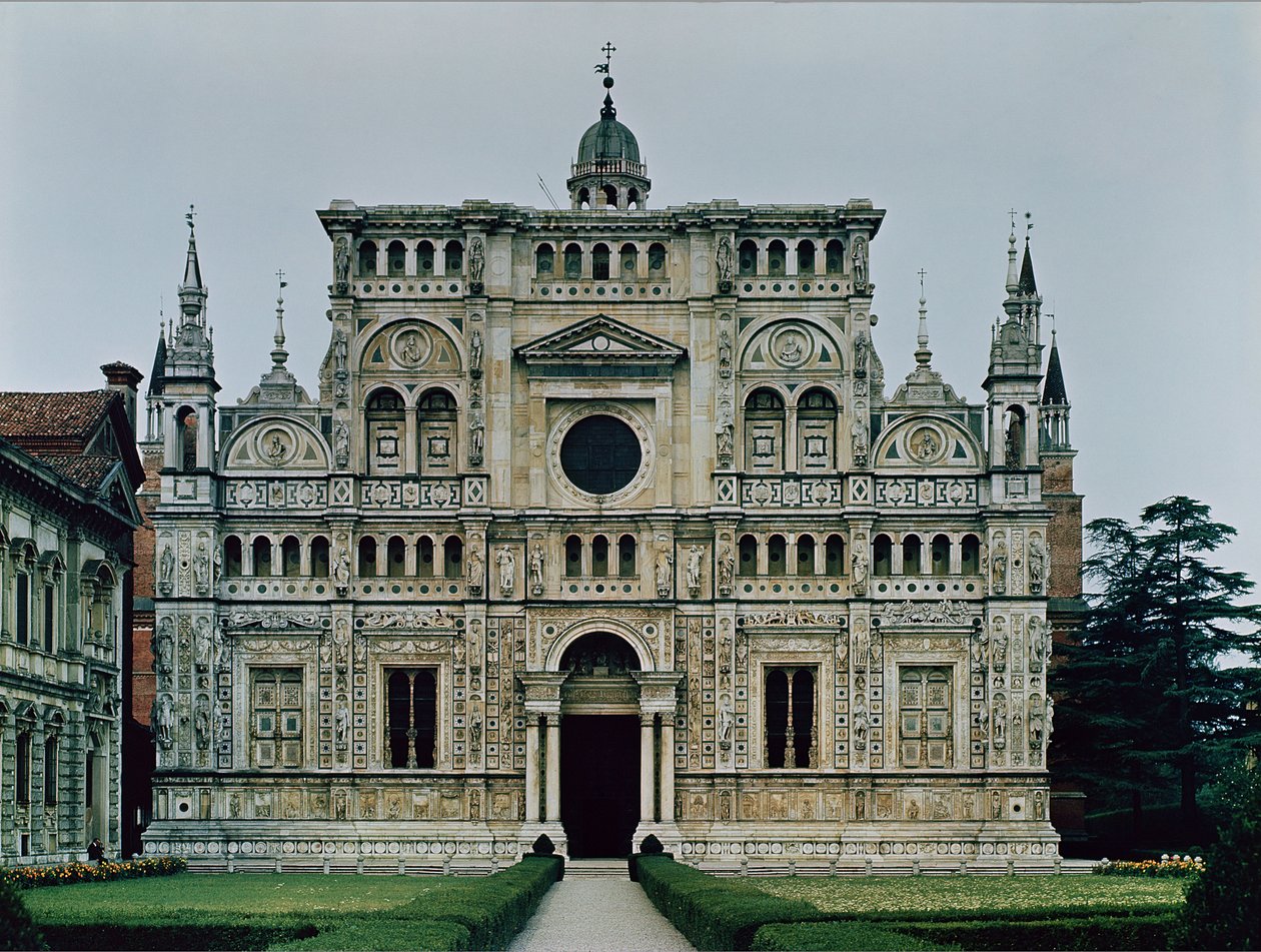 Facciata dello schermo del Monastero Certosino, iniziato nel 1473 da Italian School
