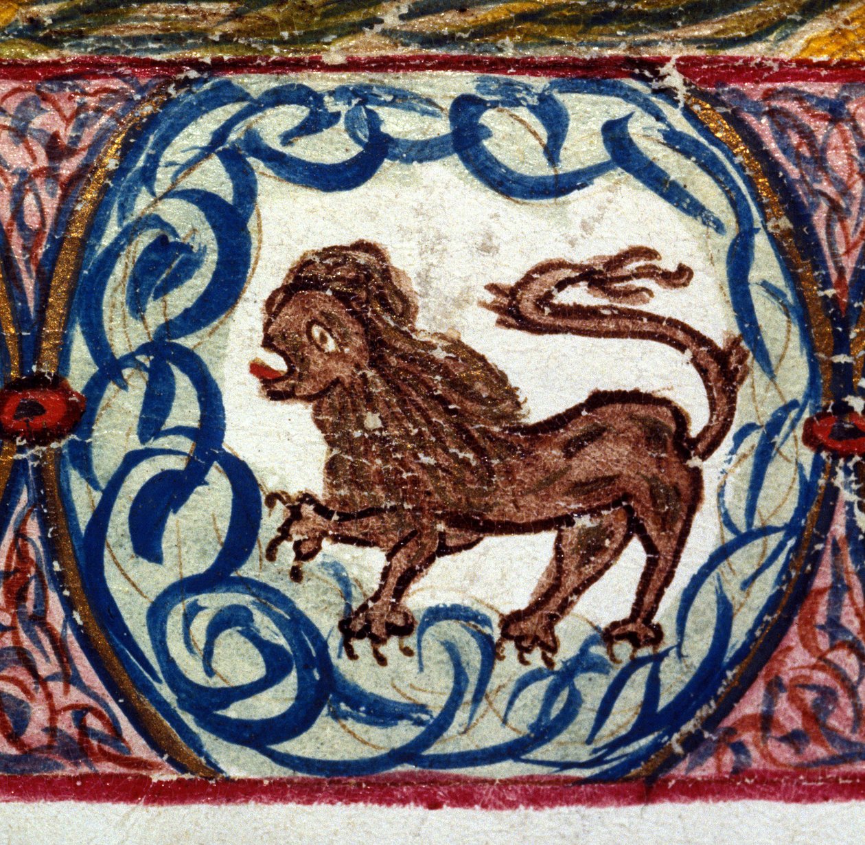 Segno del Leone. Oroscopo italiano, metà del XV secolo. da Italian School
