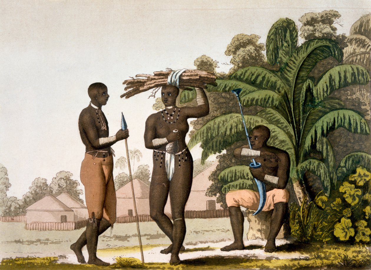 Costa sud-orientale: nazione Cafre, 1820-30 da Italian School