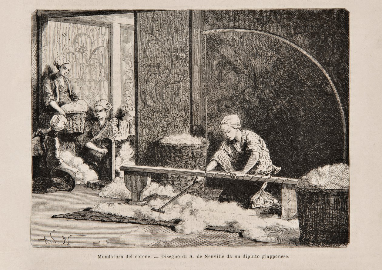 Filatura del cotone, Giappone, dall