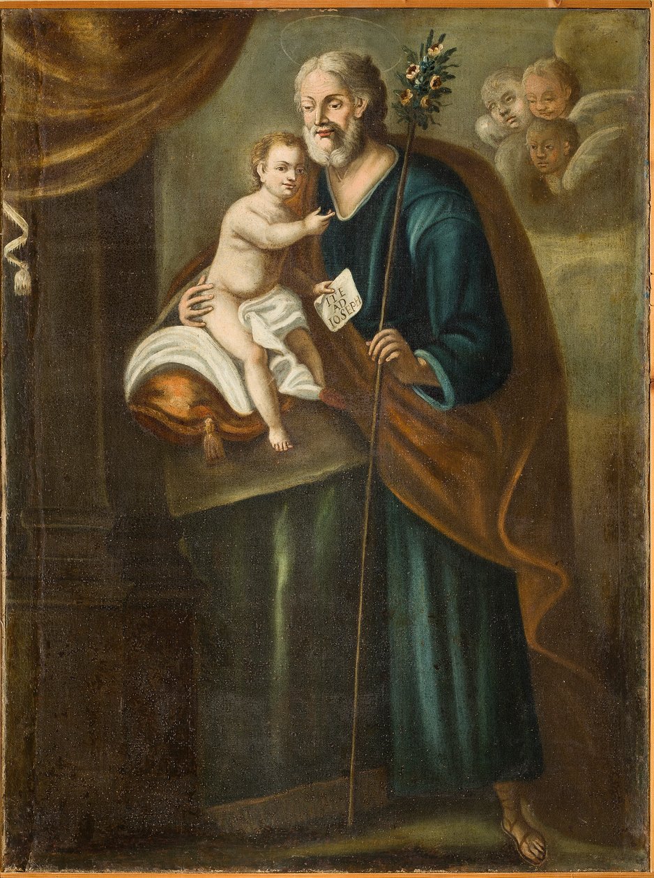 San Giuseppe, prima metà del XVIII secolo (olio su tela) da Italian School
