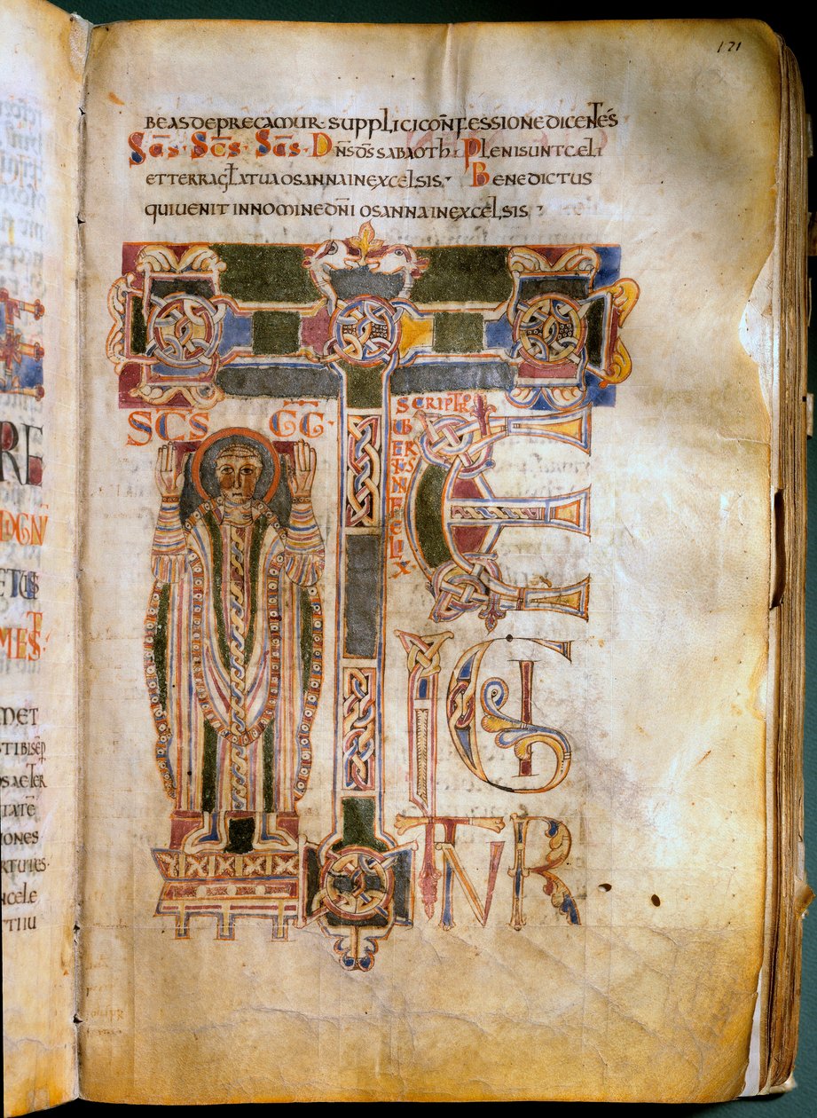 Te igitur Pagina di un Messale e Sacramentario Rappresentativo. Realizzato nell