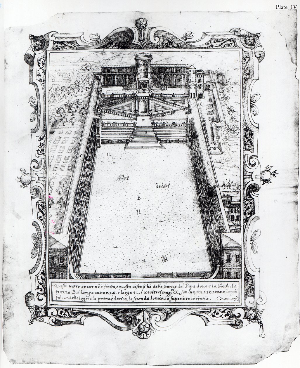Il cortile del Belvedere al Vaticano Roma, 1581 da Italian School