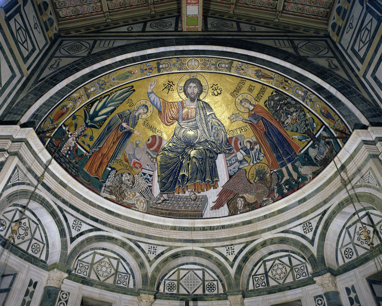 La benedizione di Cristo, 1297 da Italian School