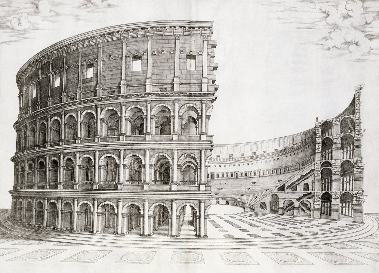 Il Colosseo, costruito nell