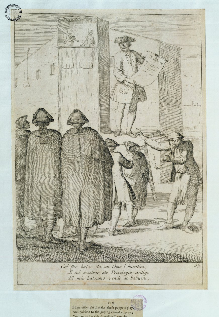 Il Burattinaio, 1748 da Italian School