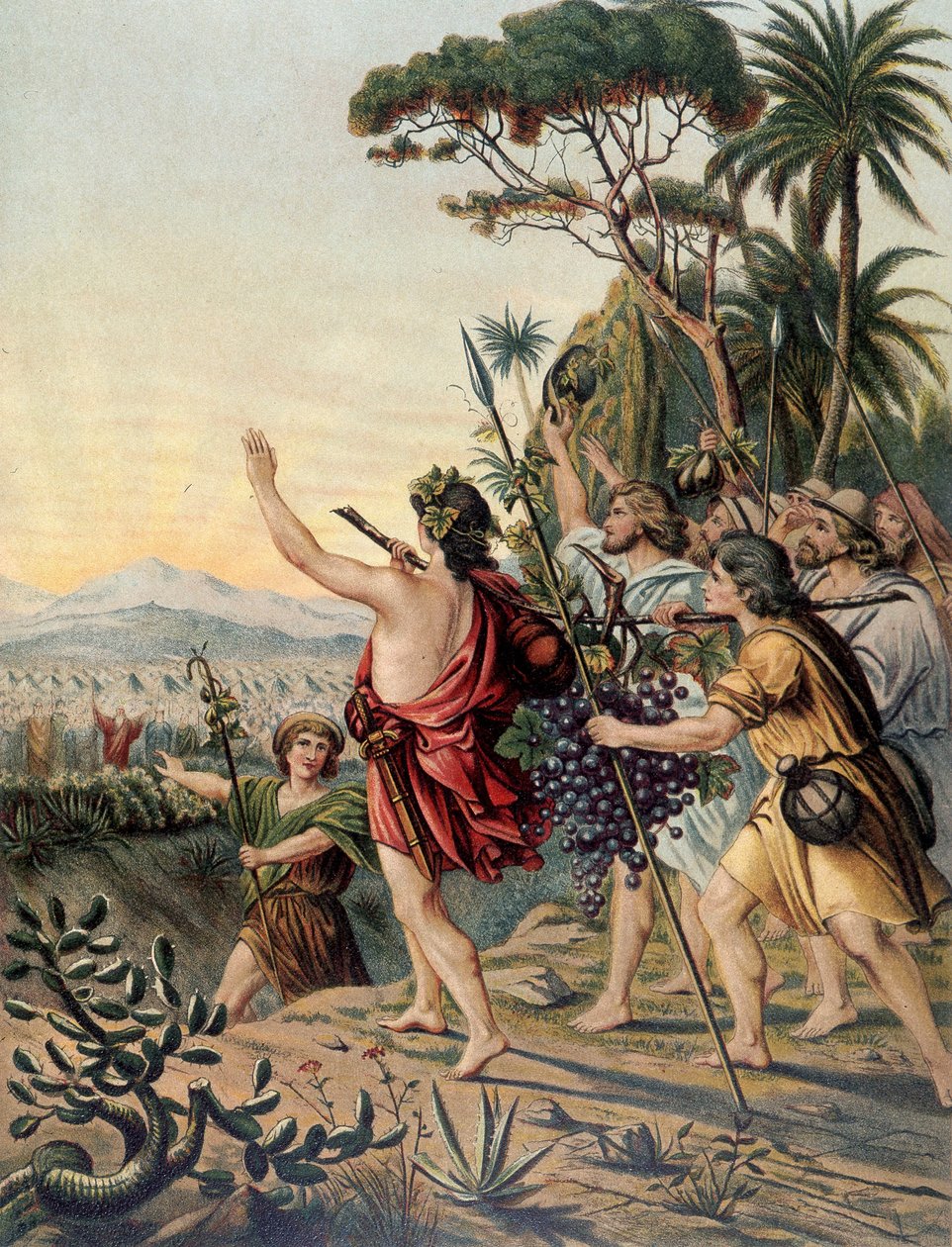 Il ritorno dalla terra di Canaan - in "Aurea Bibbia classica: storia della rivelazione divina nell