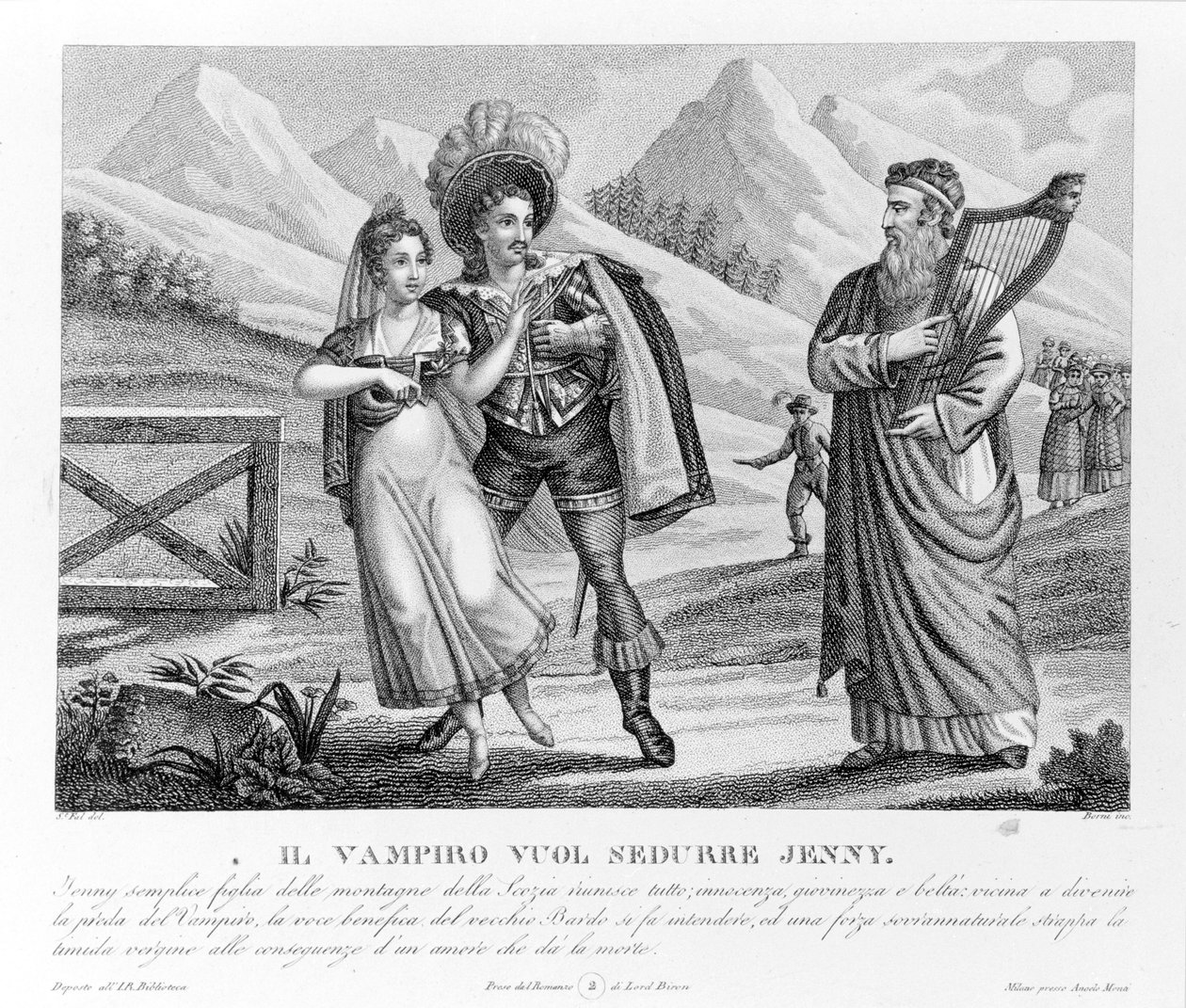 Il vampiro seduce Jenny, illustrazione da 