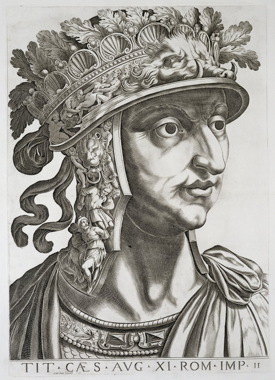 Tito Cesare (39-81 d.C.), 1596 da Italian School