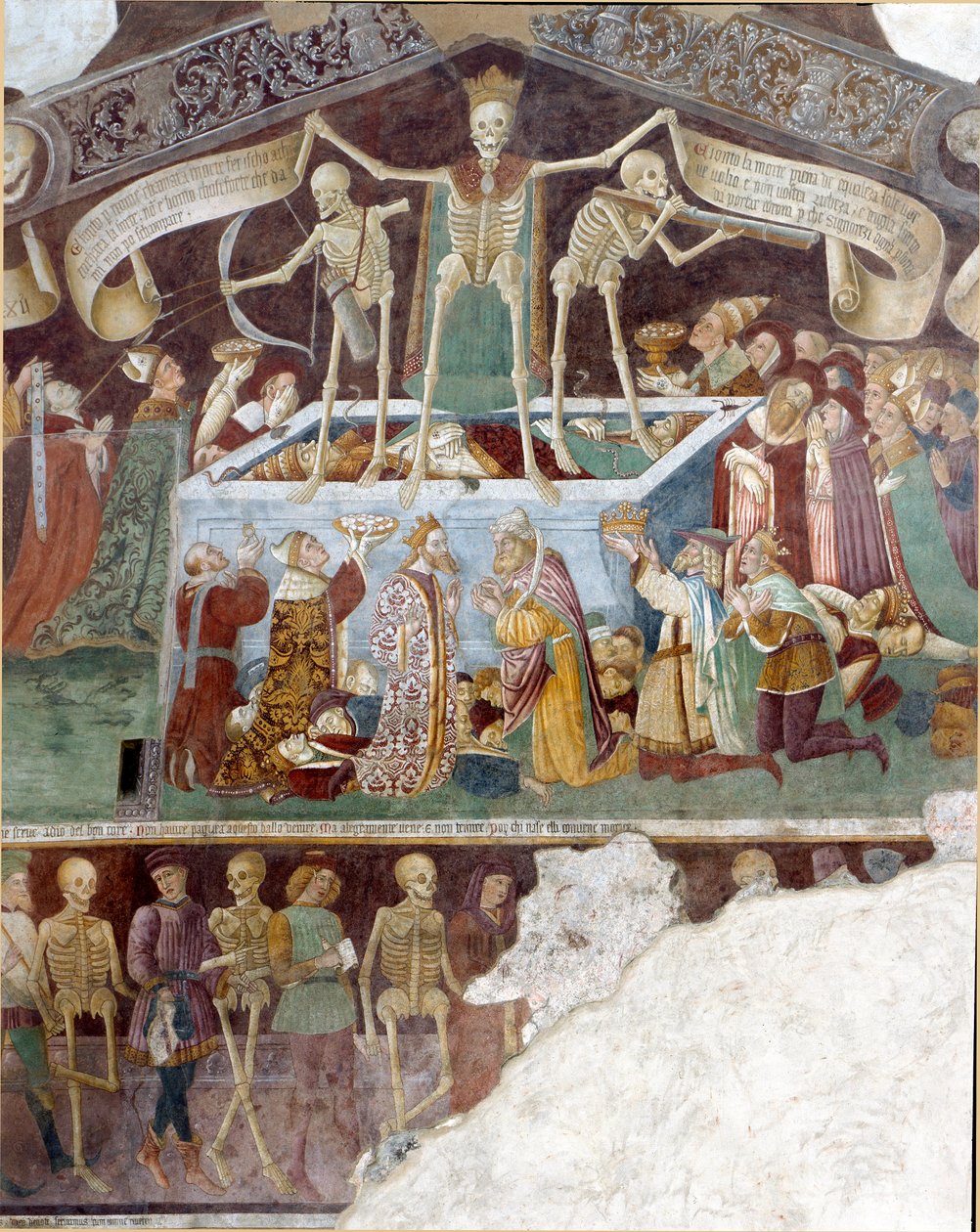 Trionfo della Morte e danze della morte (dettaglio) da Italian School