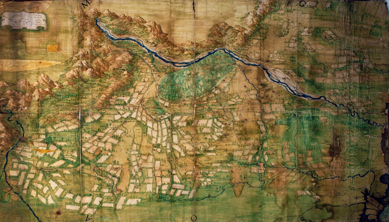Territorio veneto tra Brenta e Piave, mappa, Italia da Italian School