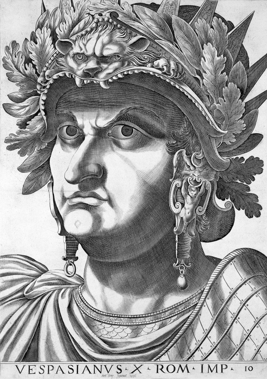 Vespasiano (9-79 d.C.), 1596 da Italian School