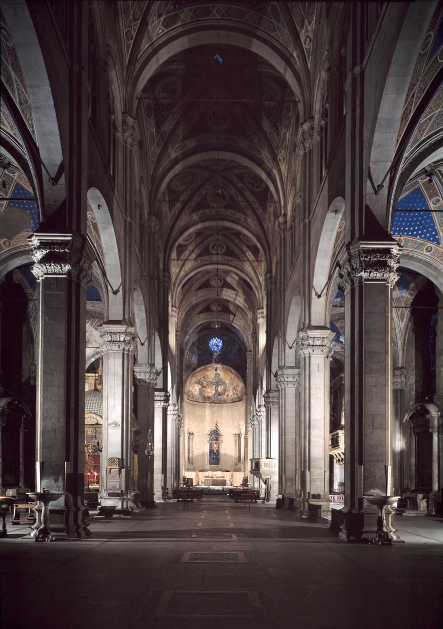 Veduta della cattedrale di Lucca da Italian School