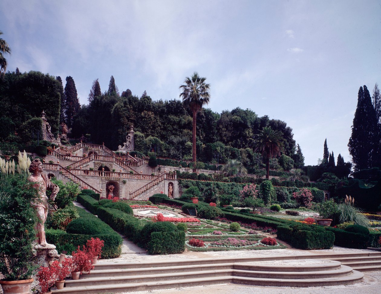 Veduta dei giardini da Italian School