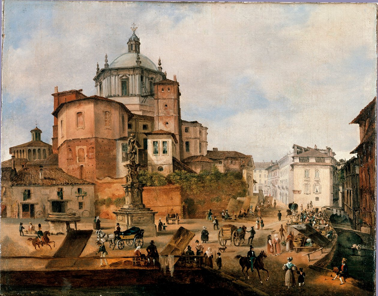 Veduta della piazza Vetra e dell