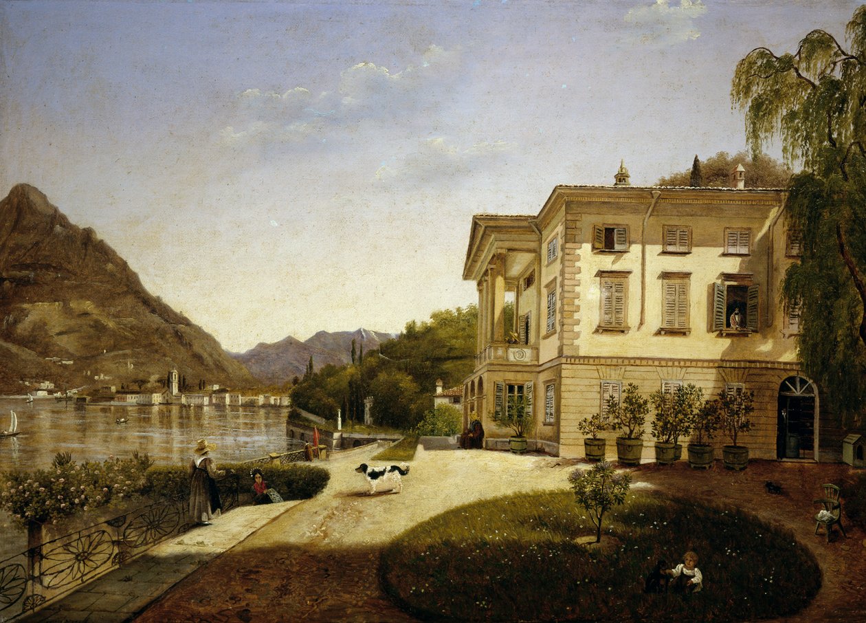 Villa La Roda a Blevio, sul Lago di Como (di proprietà di Giuditta Pasta dal 1827, ora distrutta) da Italian School