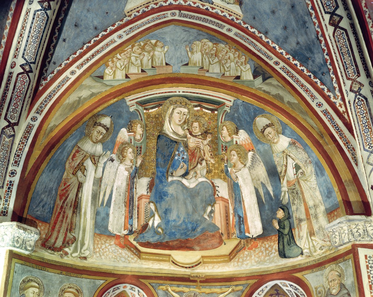 Vergine e Bambino circondati da Santi nell