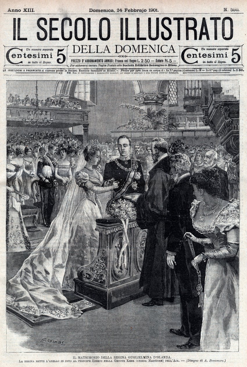Matrimonio della regina Guglielmina d