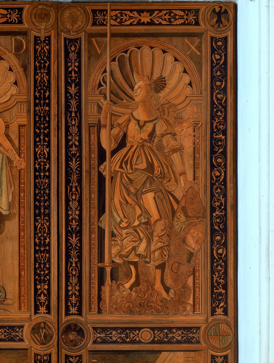 (dettaglio) di una delle porte della Sala degli Angeli, Palazzo Ducale, Urbino da Italian School Italian School
