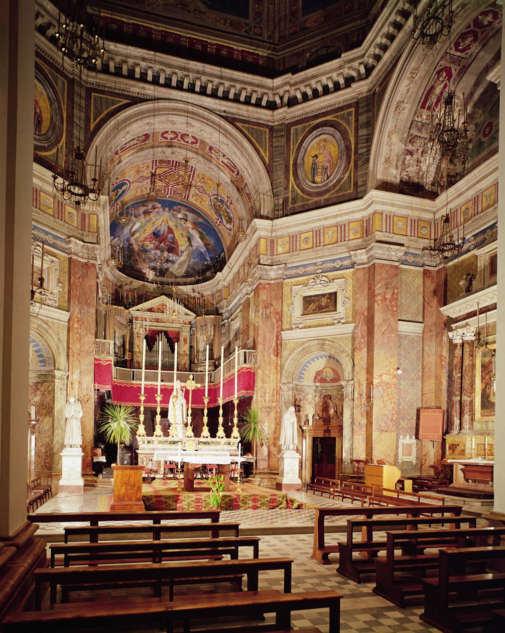 Vista interna del coro, c.1140-1228 da Italian School Italian School