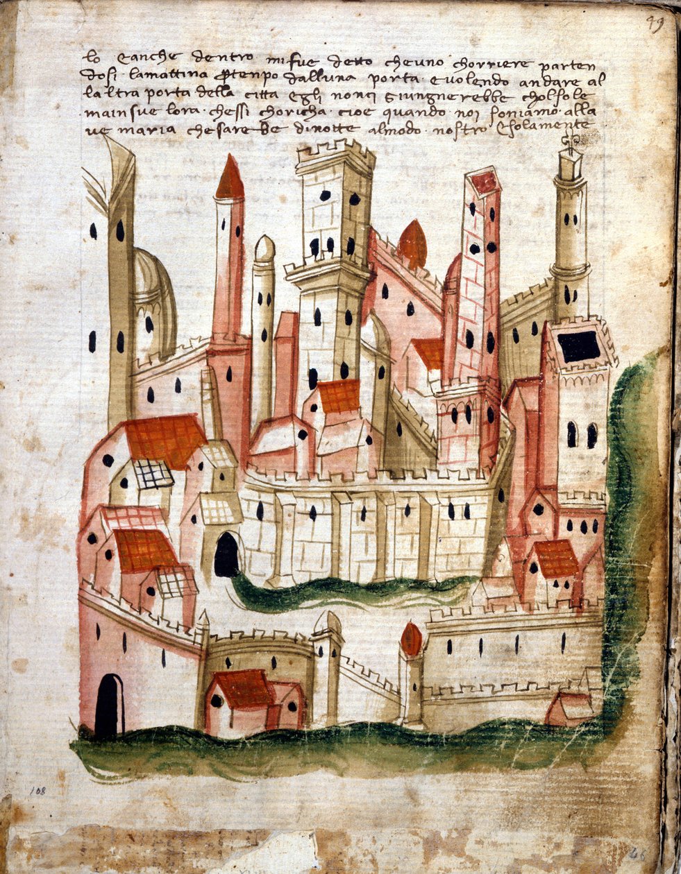 Veduta della città di Gerusalemme, da Libro d
