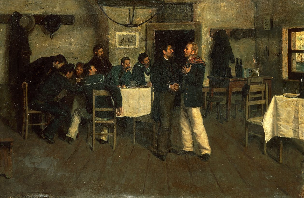 Incontro tra Giuseppe Garibaldi e Giovanni Battista Cuneo a Taganrog, sul Mar Nero da Italo Nunes Vais