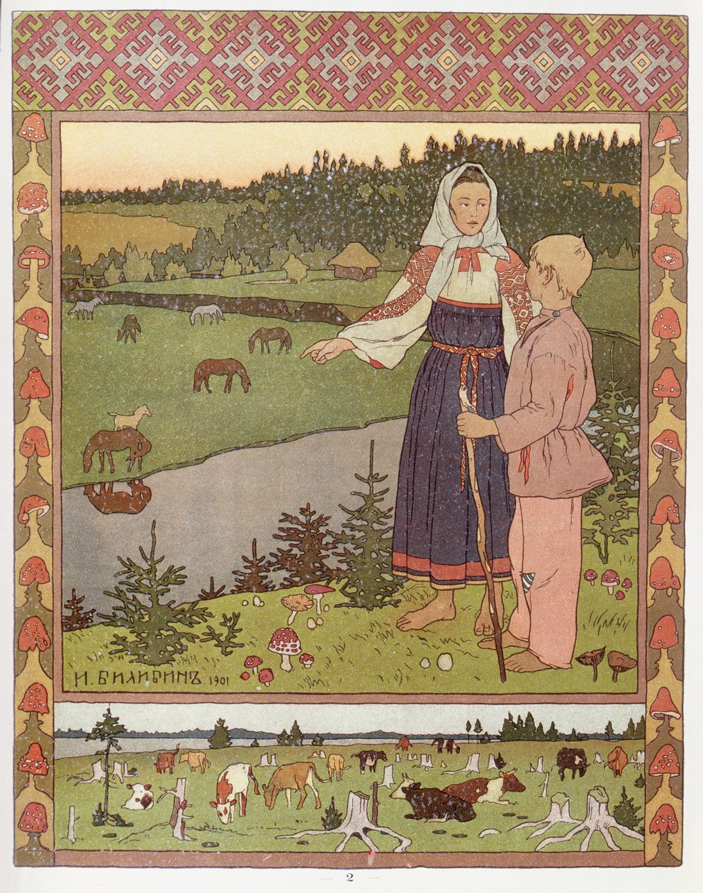 Alionouchka e Ivanouchka da Ivan Yakovlevich Bilibin