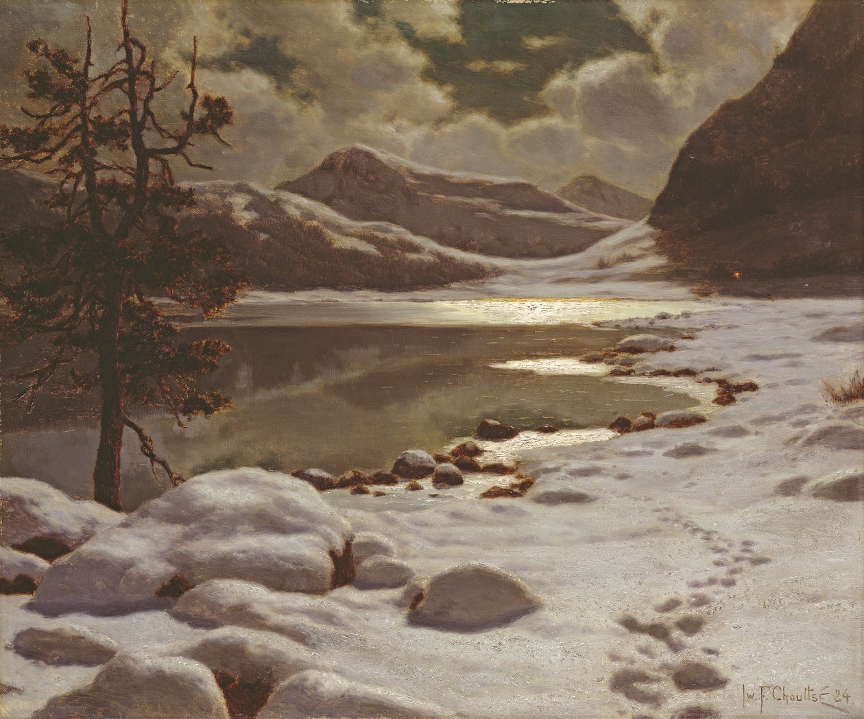 Chiaro di luna in inverno da Ivan Fedorovich Choultse