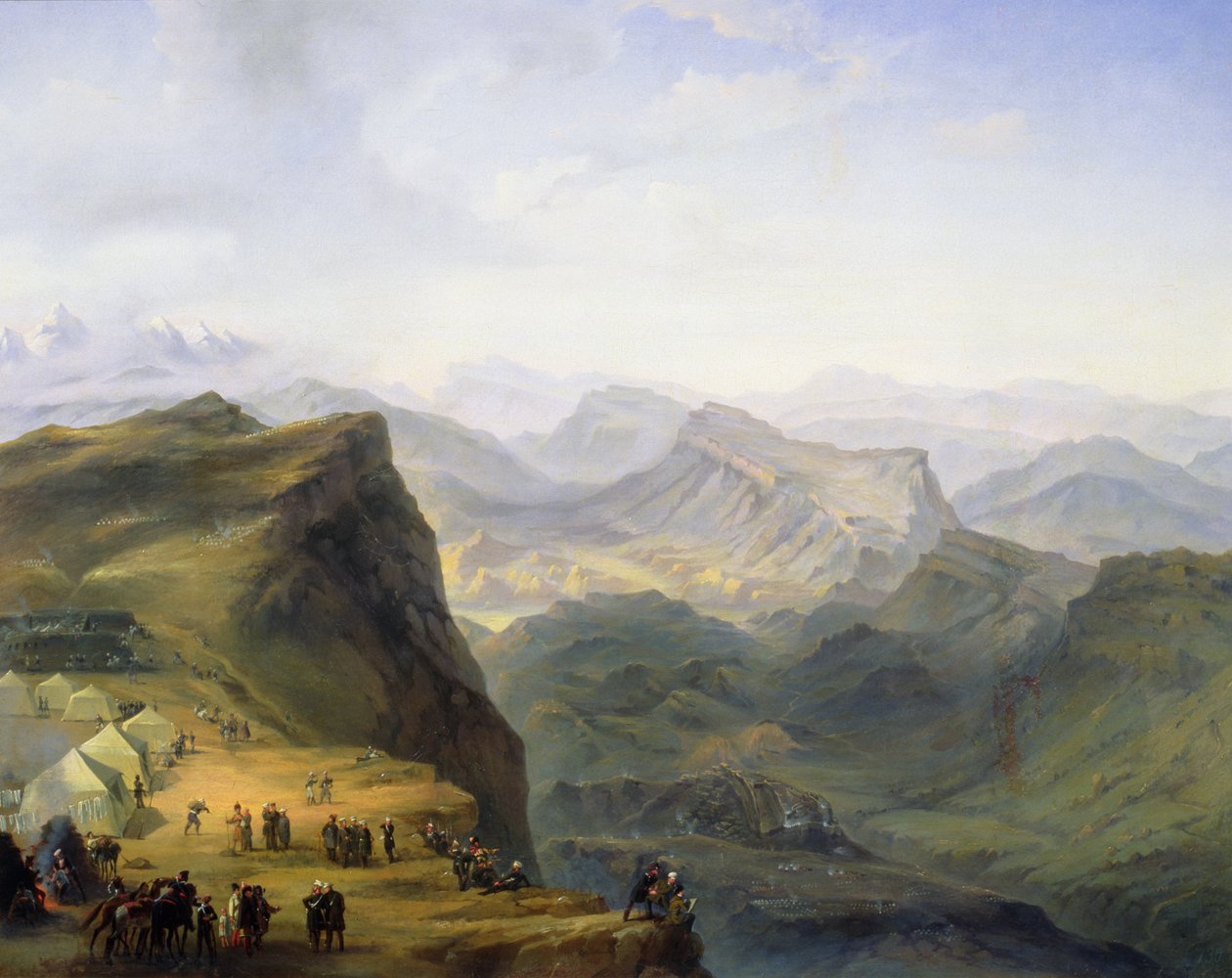 Campo militare russo in Daghestan, 1895 da Ivan Fyodorovich Alexandrovsky