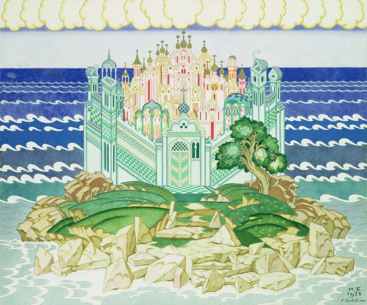 Progetto per la scenografia della produzione del 1928 dell