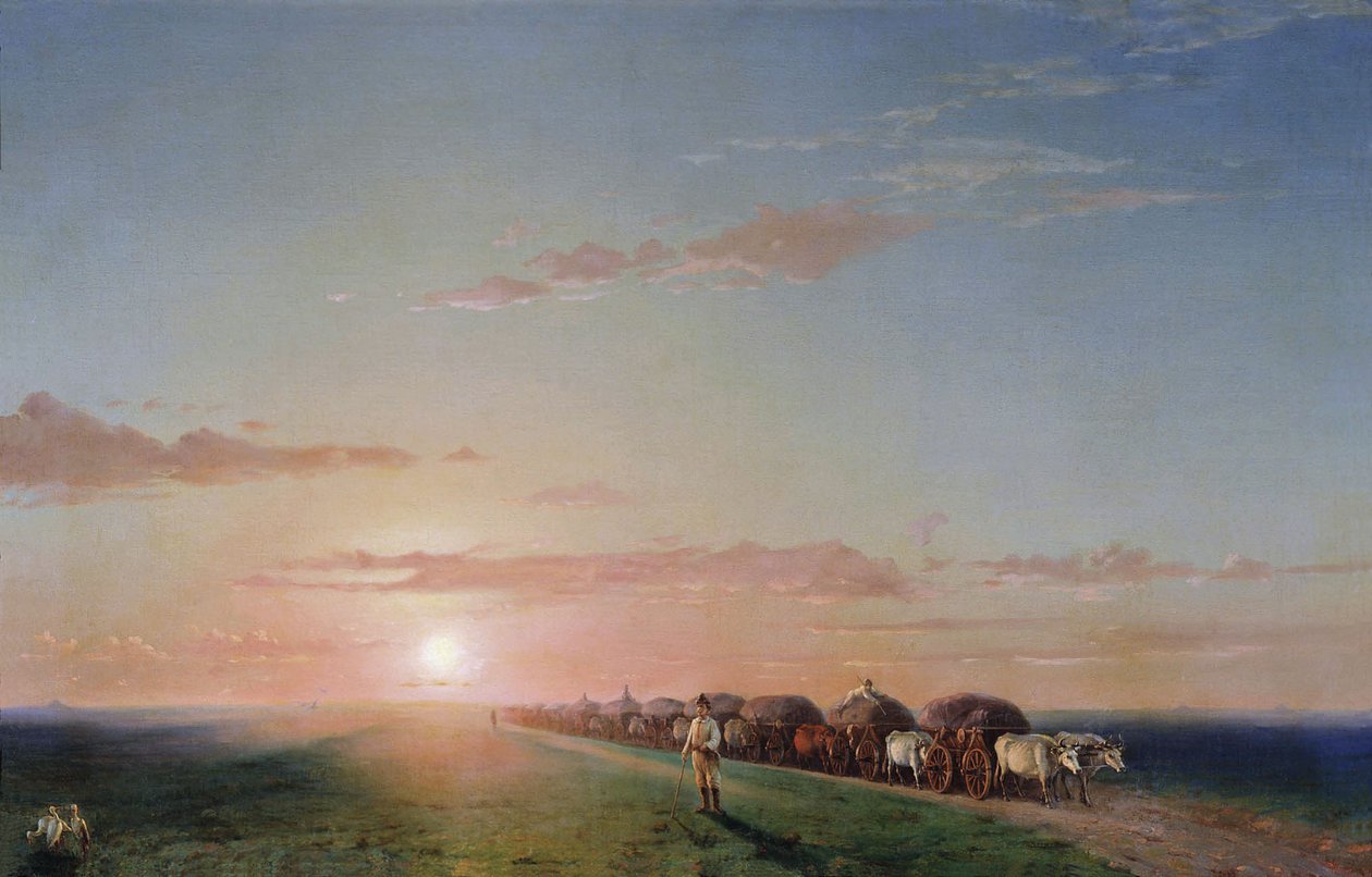 Una carovana nel deserto da Ivan Aivazovsky