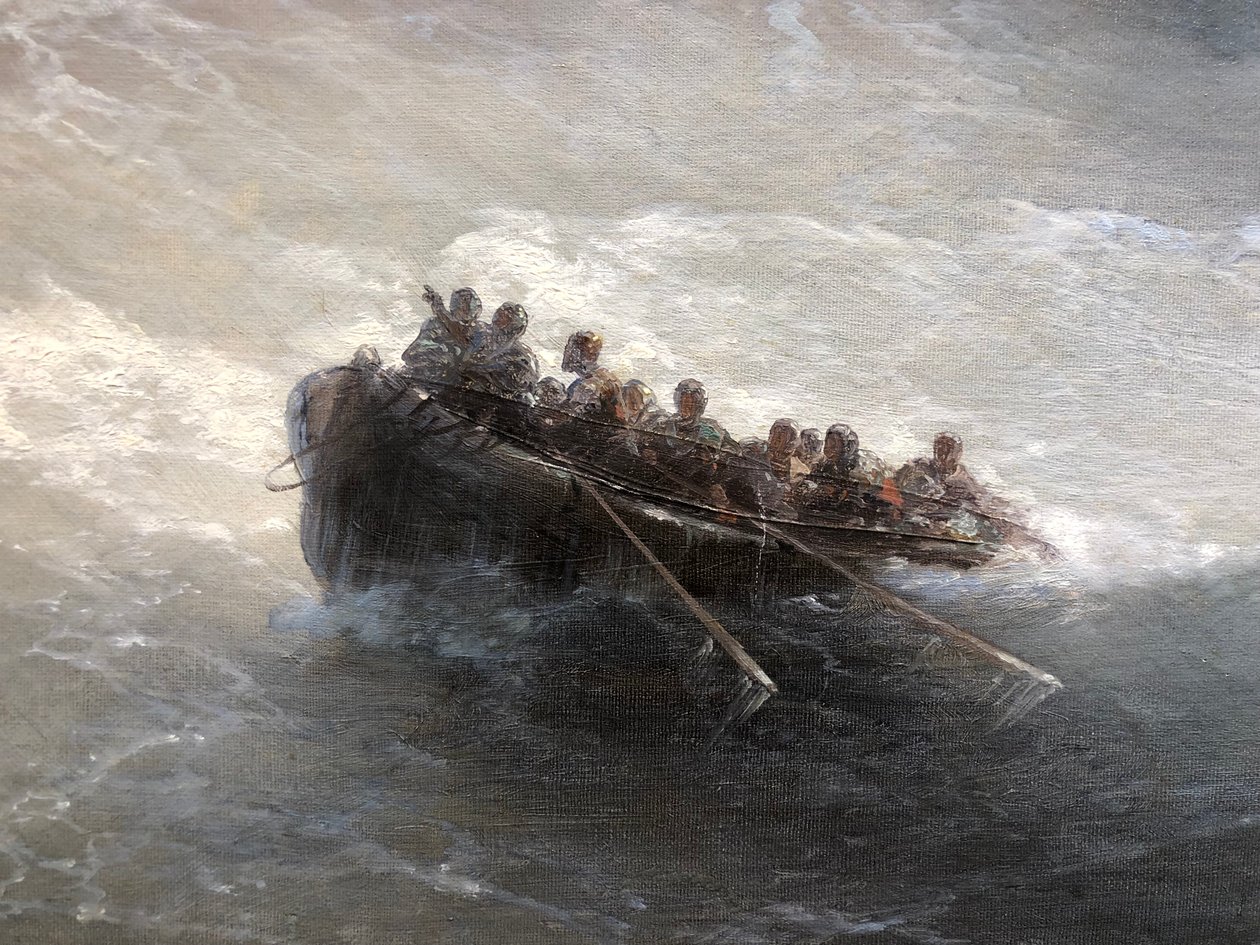 Frammento di barca con persone da Ivan Aivazovsky