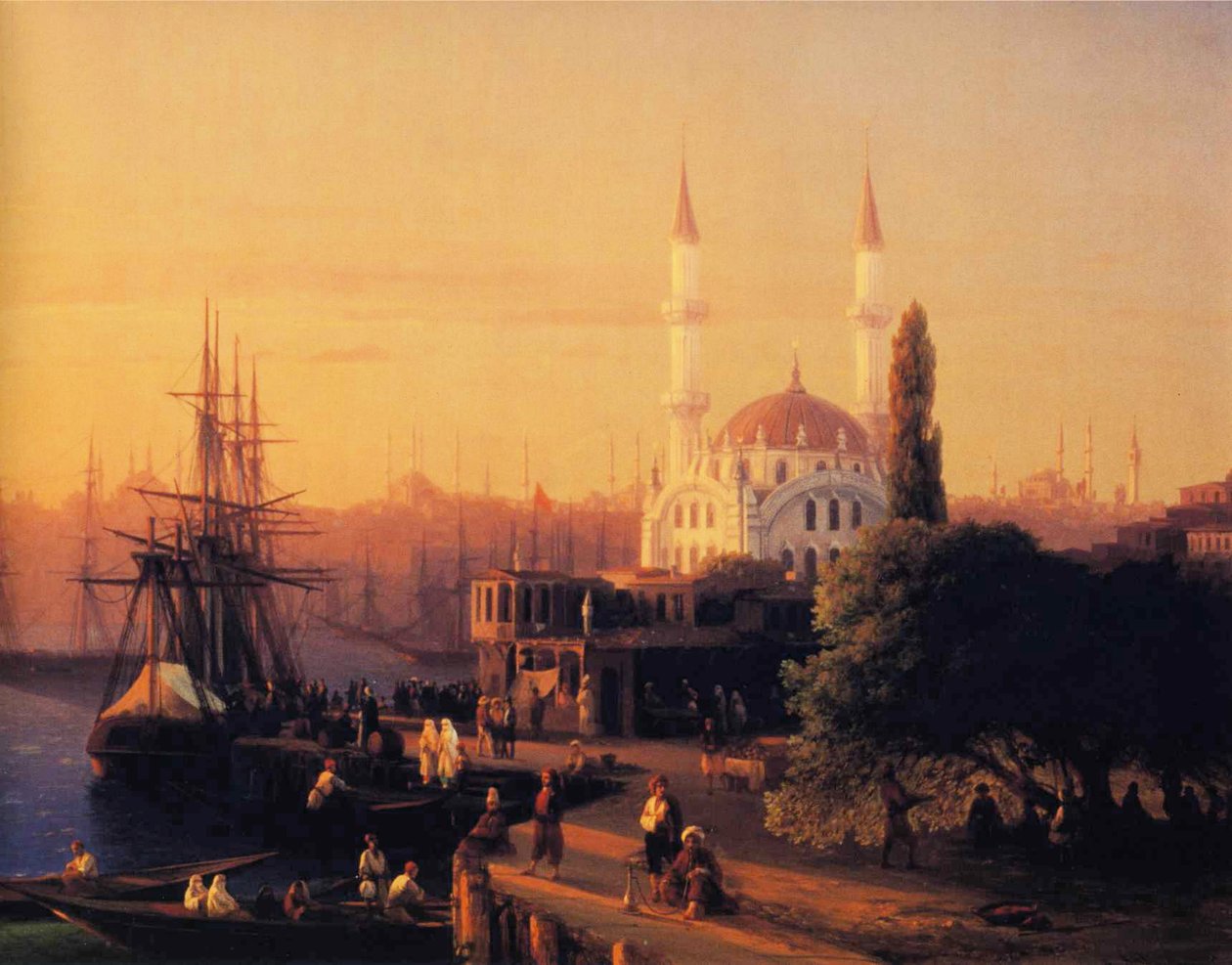 Panorama di Costantinopoli (particolare) da Ivan Aivazovsky