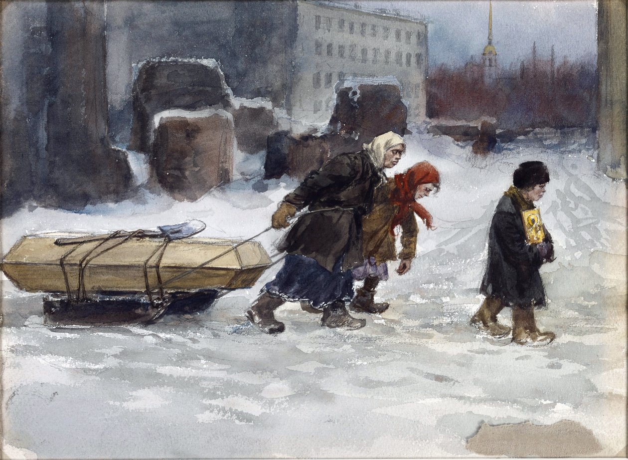 Funerale di un operaio che non era comunista di Vladimirov, Ivan Alexeyevich (1869-1947) da Ivan Alexeyevich Vladimirov
