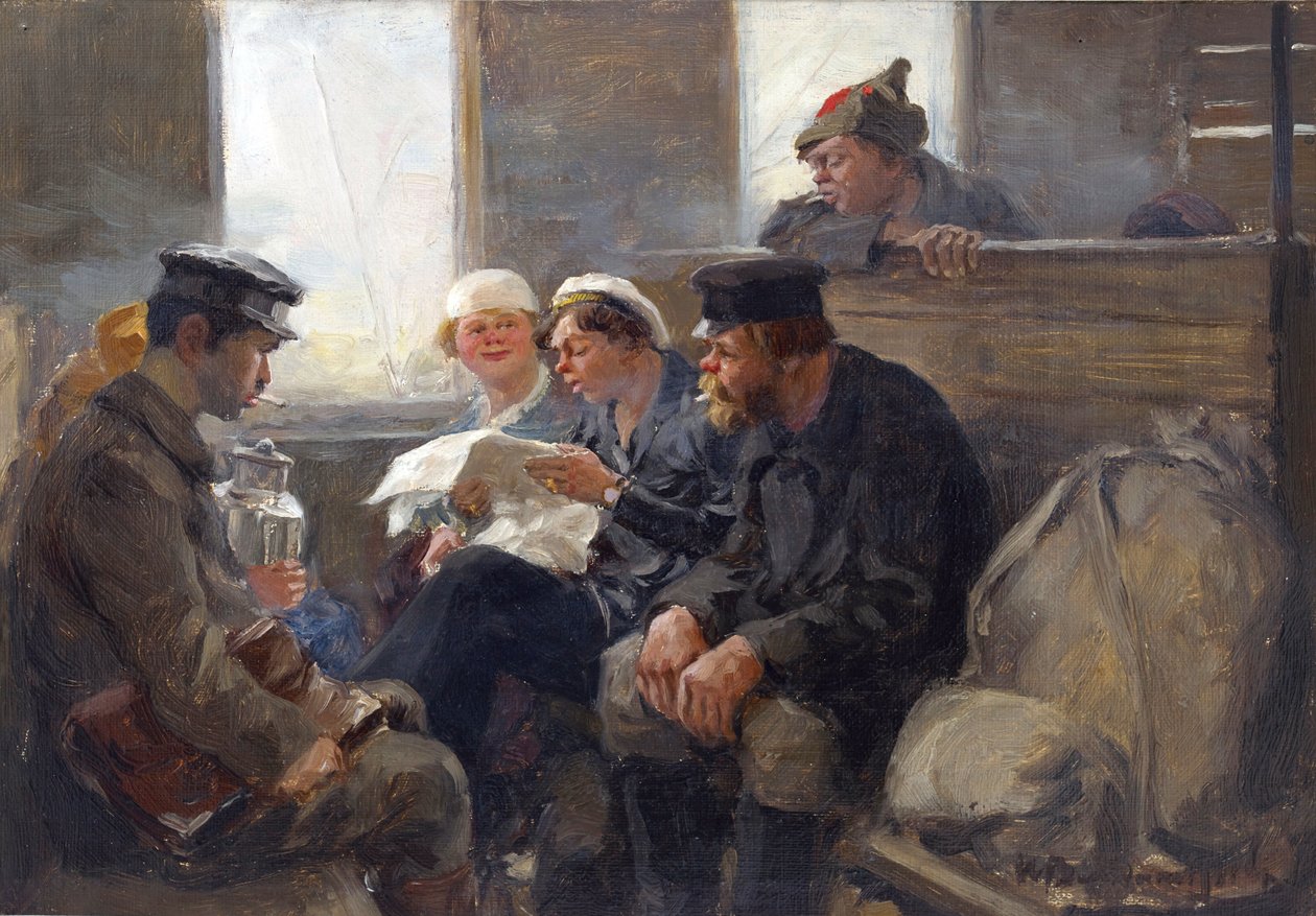 Gruppo di bolscevichi su un treno da Ivan Alexeyevich Vladimirov