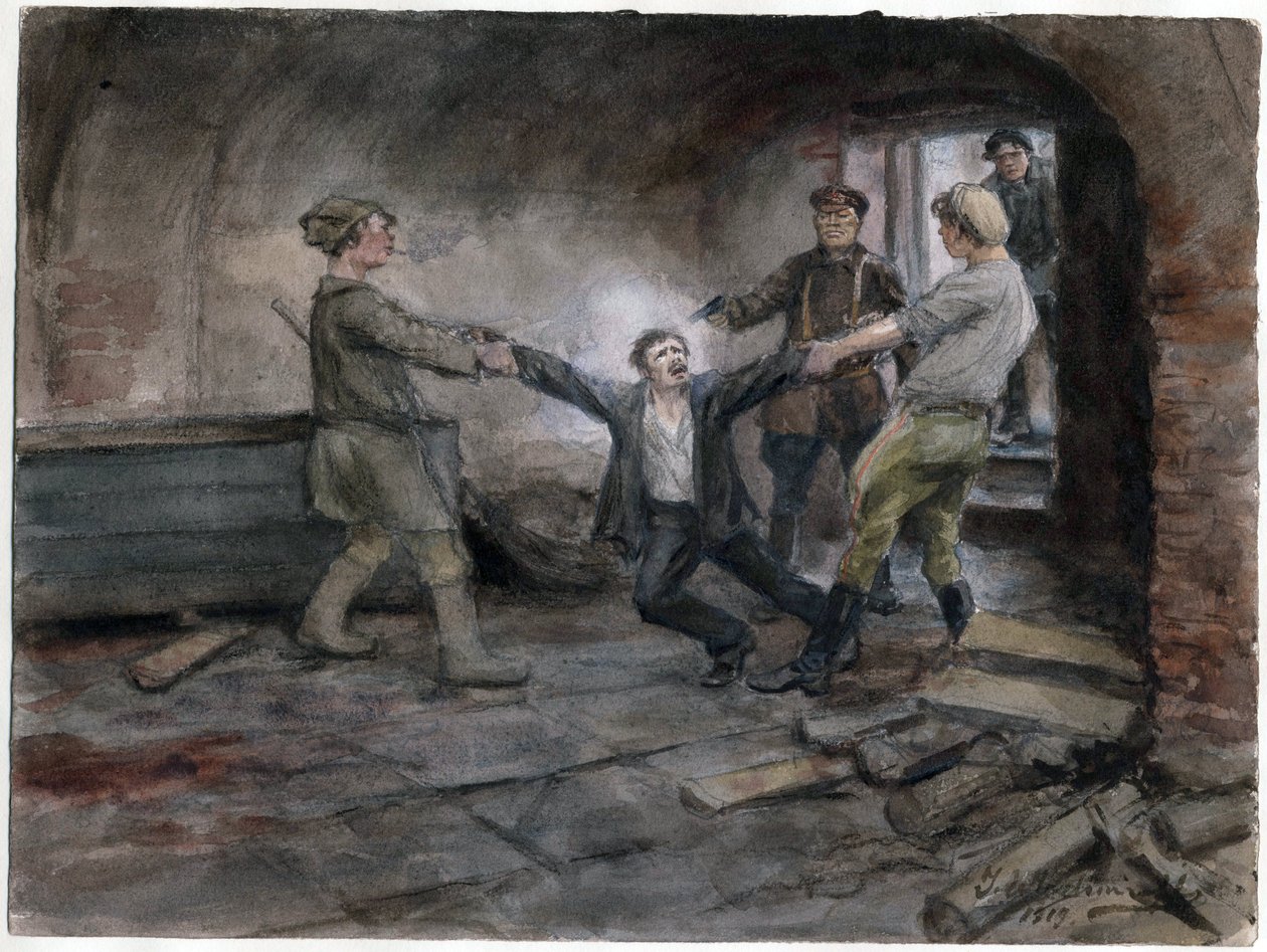 Un detenuto portato per essere giustiziato da Ivan Alexeyevich Vladimirov