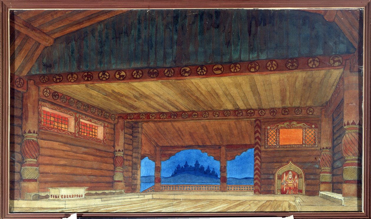 Disegno preparatorio per la scenografia dell