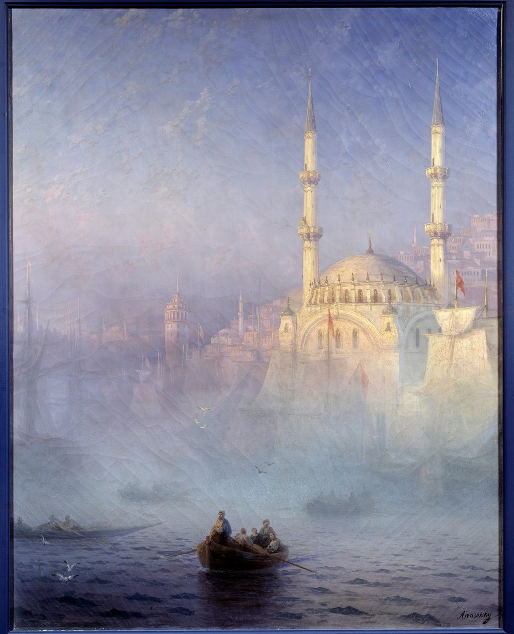 Costantinopoli, la moschea di Tophane (Moschea Nusretiye). Dipinto di Ivan Konstantinovich Aivazovsky (1817-1900) 1884 Brest, Museo delle Belle Arti da Ivan Konstantinovich Aivazovsky