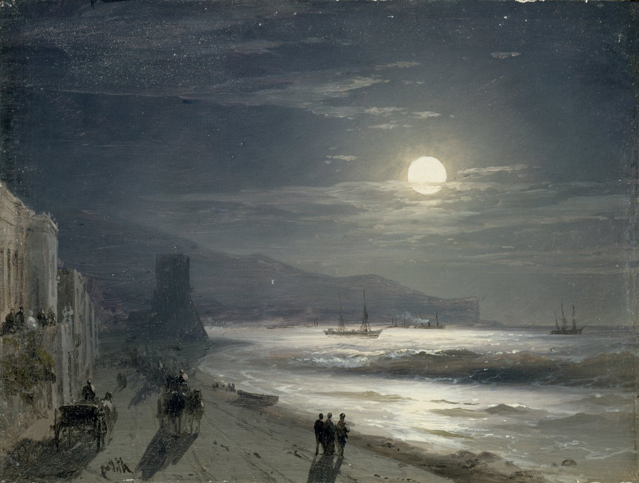 Notte di luna, 1885 da Ivan Konstantinovich Aivazovsky
